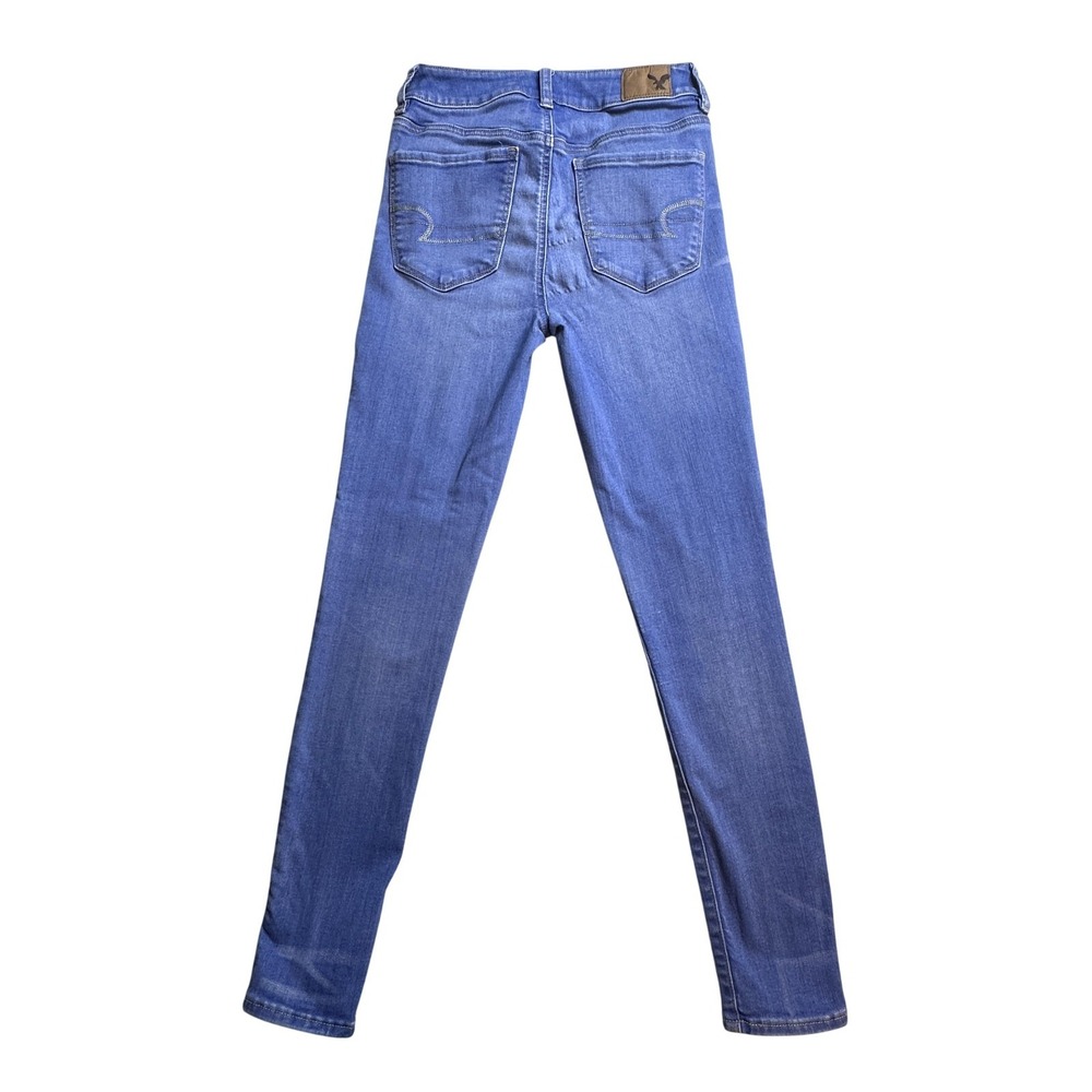 American Eagle Outfitters Hi Rise Jegging Jeans Womens‎ 2 Blue Stretch Denim